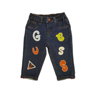 JEANS W/LETTERS STRETCH